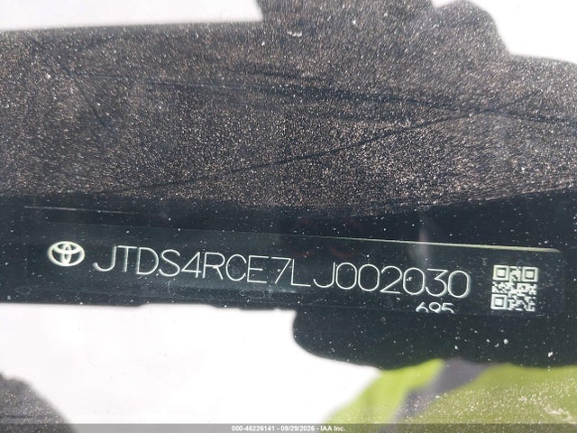 Aukcja sprzedaży 2020 Toyota Corolla Se, vin: JTDS4RCE7LJ002030, numer aukcji: 46226141