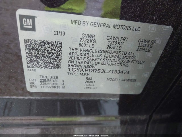 Продаж на аукціоні авто 2020 Cadillac Xt6 Awd Premium Luxury, vin: 1GYKPDRS3LZ133474, номер лоту: 46226153