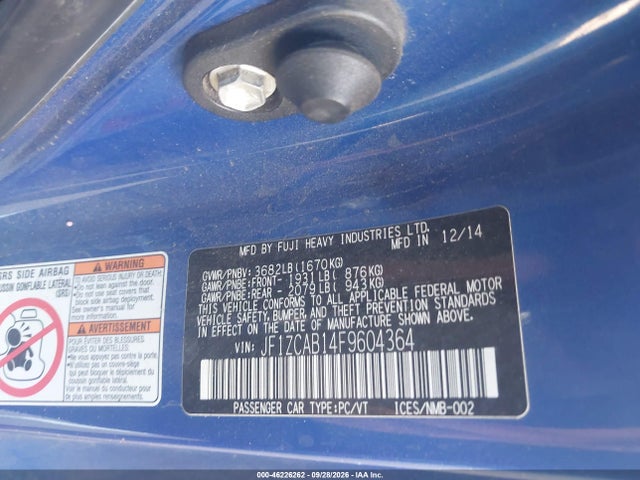 JF1ZCAB14F9604364 Subaru Brz Premium