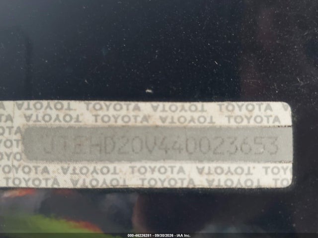 Продаж на аукціоні авто 2004 Toyota Rav4, vin: JTEHD20V440023653, номер лоту: 46226281