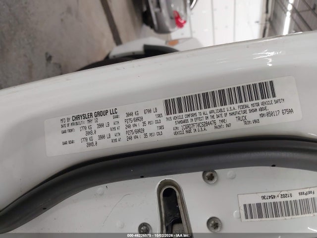 Продаж на аукціоні авто 2012 Dodge Ram 1500 St, vin: 1C6RD7FT0CS284476, номер лоту: 46226575