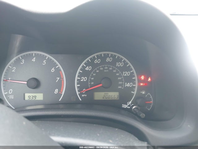 46226663 :رقم المزاد ، 1NXBU40E19Z082838 vin ، 2009 Toyota Corolla S مزاد بيع