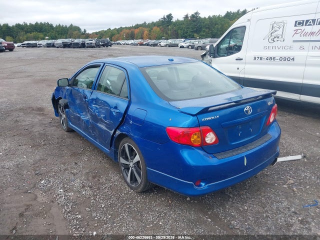 46226663 :رقم المزاد ، 1NXBU40E19Z082838 vin ، 2009 Toyota Corolla S مزاد بيع