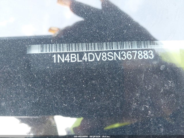 2025 Nissan Altima Sv Fwd მანქანა იყიდება აუქციონზე, vin: 1N4BL4DV8SN367883, აუქციონის ნომერი: 46226999