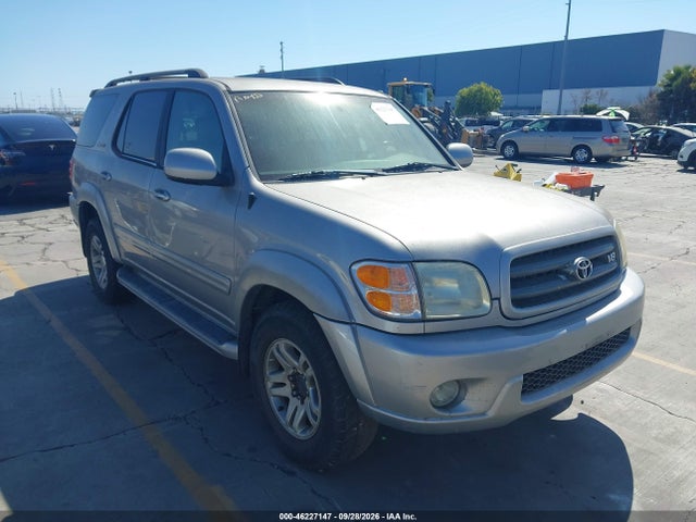 2003 Toyota Sequoia Limited V8 მანქანა იყიდება აუქციონზე, vin: 5TDBT48AX3S189620, აუქციონის ნომერი: 46227147