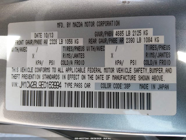 Mazda Mazda5 Sport 2014 JM1CW2BL9E0163994 Image 9