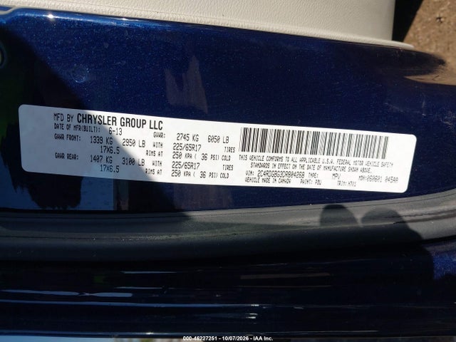 Продаж на аукціоні авто 2013 Dodge Grand Caravan American Value Pkg, vin: 2C4RDGBG3DR804268, номер лоту: 46227251