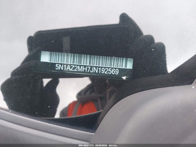 46227372 :رقم المزاد ، 5N1AZ2MH7JN192569 vin ، 2018 Nissan Murano Sl مزاد بيع