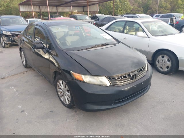 46227735 :رقم المزاد ، 2HGFB2F86CH313942 vin ، 2012 Honda Civic Ex مزاد بيع