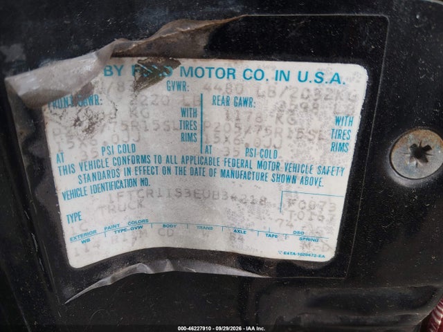Продаж на аукціоні авто 1984 Ford Ranger, vin: 1FTCR11S3EUB34218, номер лоту: 46227910