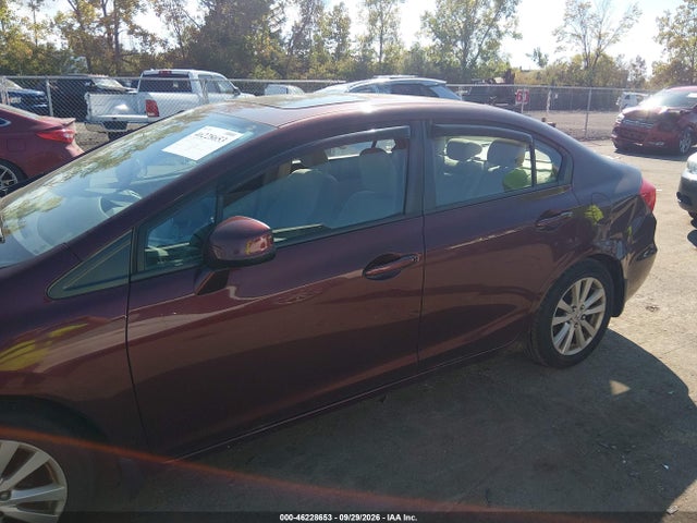 Продажа на аукционе авто 2012 Honda Civic Sdn Ex, vin: 19XFB2F82CE092592, номер лота: 46228653