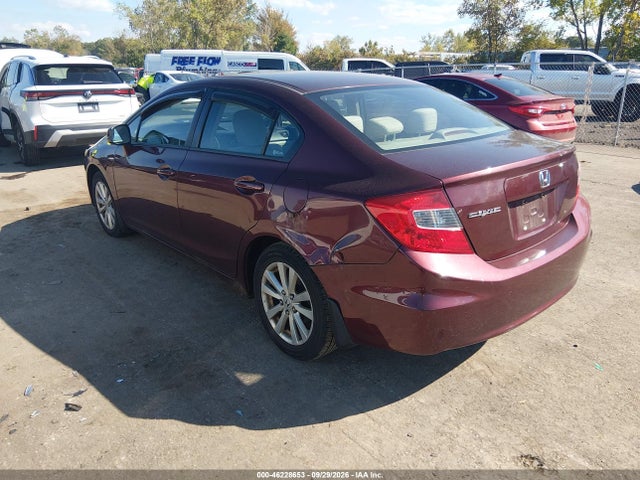 Продажа на аукционе авто 2012 Honda Civic Sdn Ex, vin: 19XFB2F82CE092592, номер лота: 46228653