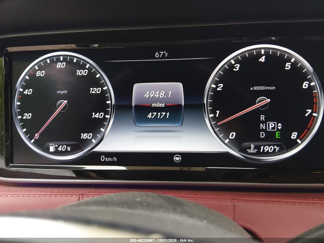 Aukcja sprzedaży 2015 Mercedes-benz S 550 4matic, vin: WDDXJ8FB8FA000923, numer aukcji: 46228667