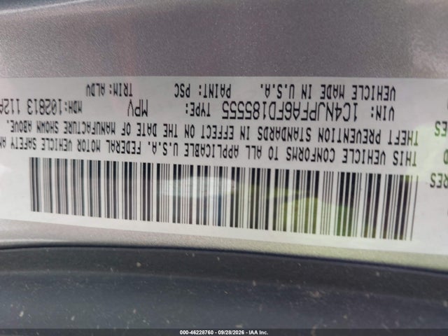 46228760 :رقم المزاد ، 1C4NJPFA6FD185555 vin ، 2015 Jeep Patriot High Altitude Edition مزاد بيع