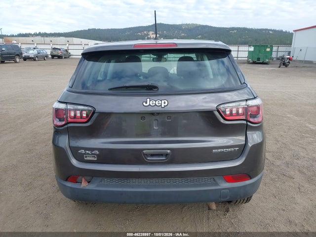 2018 Jeep Compass Sport 4x4 მანქანა იყიდება აუქციონზე, vin: 3C4NJDAB3JT117540, აუქციონის ნომერი: 46228997