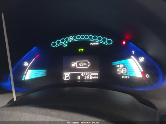 2016 Nissan Leaf S მანქანა იყიდება აუქციონზე, vin: 1N4BZ0CP2GC313640, აუქციონის ნომერი: 46229081
