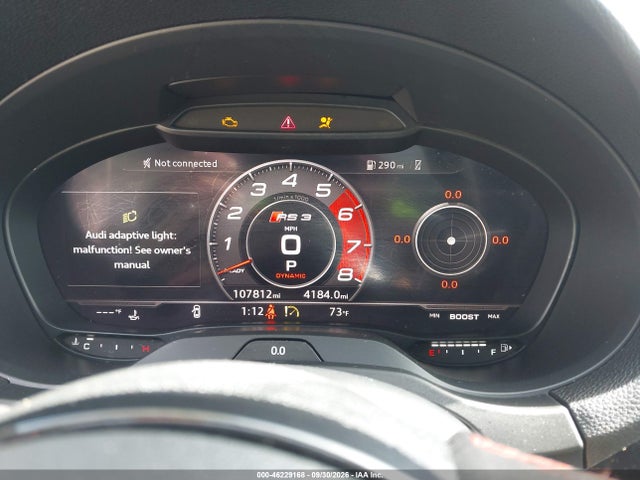 Aukcja sprzedaży 2020 Audi Rs 3 Tfsi Quattro S Tronic, vin: WUABWGFF8LA903302, numer aukcji: 46229168