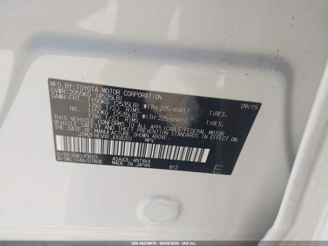 Toyota RAV4 LE 2015 JTMZFREVXFJ058201 Image 9