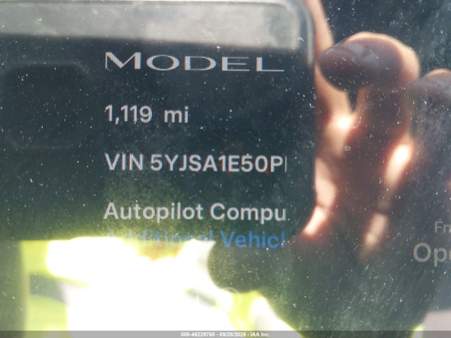 Продажа на аукционе авто 2023 Tesla Model S Dual Motor All-wheel Drive/standard Range, vin: 5YJSA1E50PF501112, номер лота: 46229768