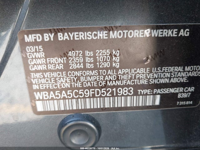 WBA5A5C59FD521983 BMW 528I