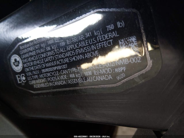 Продаж на аукціоні авто 2023 Can-am Spyder Roadster F3-t/f3 Limited, vin: 2BXREDD29PV001327, номер лоту: 46229861