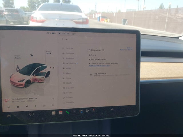 46230006 :رقم المزاد ، 5YJ3E1EA4PF507114 vin ، 2023 Tesla Model 3 Rear-wheel Drive مزاد بيع
