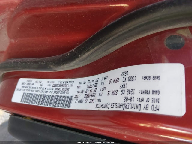 46230104 :رقم المزاد ، 1J4GW48N03C558965 vin ، 2003 Jeep Grand Cherokee Laredo مزاد بيع