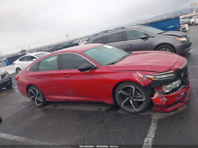 2021 Honda Accord Sport მანქანა იყიდება აუქციონზე, vin: 1HGCV1F32MA077122, აუქციონის ნომერი: 46230201