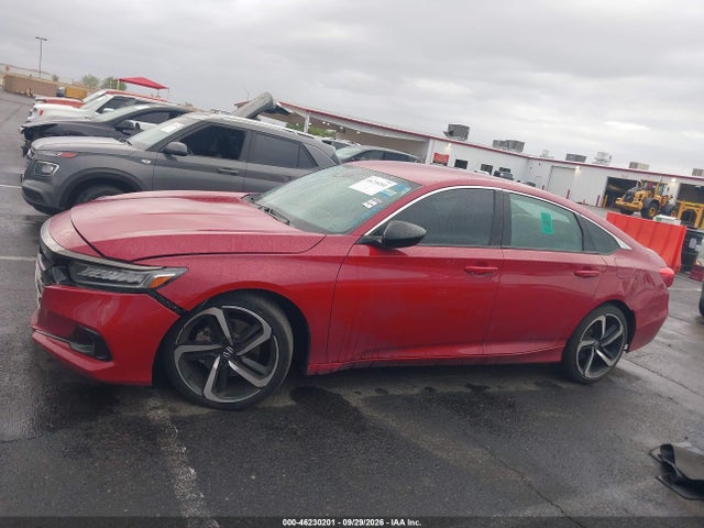 2021 Honda Accord Sport მანქანა იყიდება აუქციონზე, vin: 1HGCV1F32MA077122, აუქციონის ნომერი: 46230201