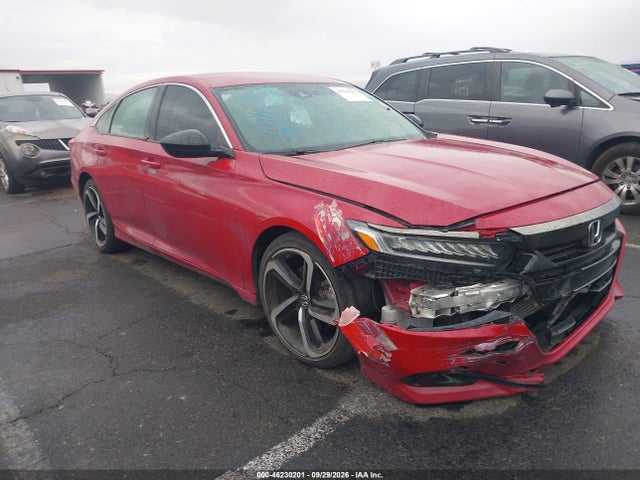 2021 Honda Accord Sport მანქანა იყიდება აუქციონზე, vin: 1HGCV1F32MA077122, აუქციონის ნომერი: 46230201
