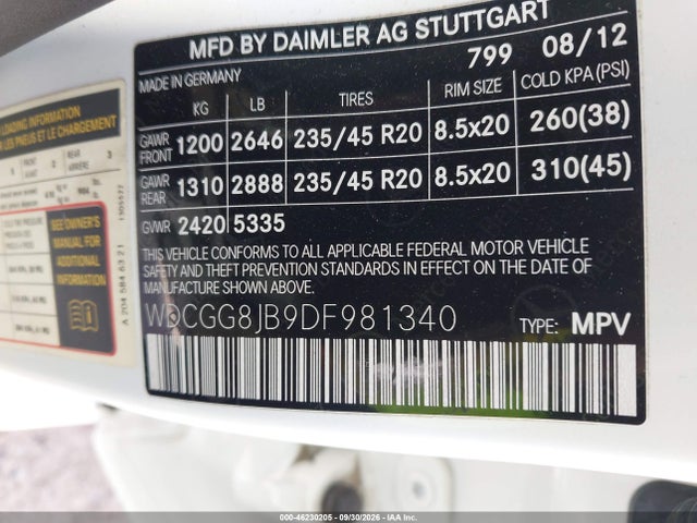 Продаж на аукціоні авто 2013 Mercedes-benz Glk 350 4matic, vin: WDCGG8JB9DF981340, номер лоту: 46230205