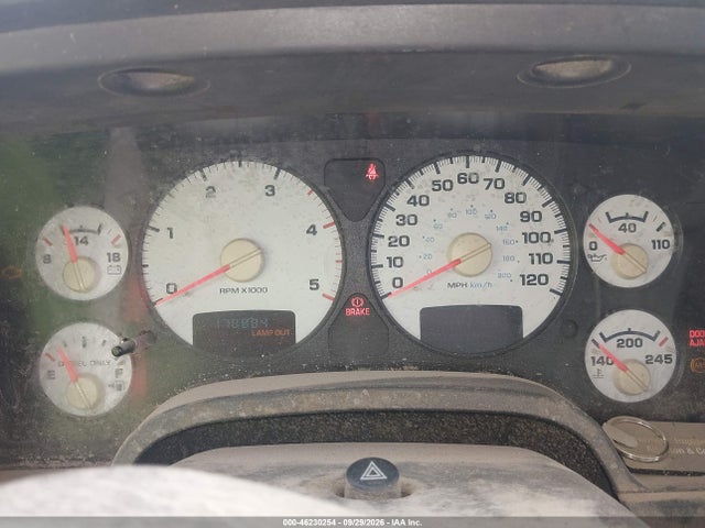 2003 Dodge Ram 2500 Slt/laramie/st მანქანა იყიდება აუქციონზე, vin: 3D7KU26643G765741, აუქციონის ნომერი: 46230254