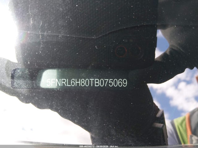 2026 Honda Odyssey Touring მანქანა იყიდება აუქციონზე, vin: 5FNRL6H80TB075069, აუქციონის ნომერი: 46230272