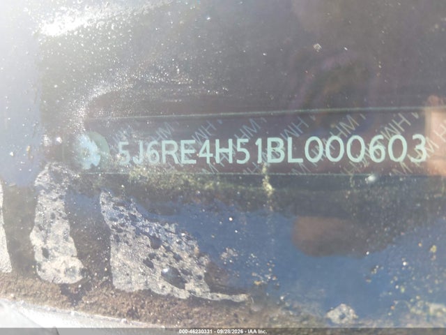 Продаж на аукціоні авто 2011 Honda Cr-v Ex, vin: 5J6RE4H51BL000603, номер лоту: 46230331