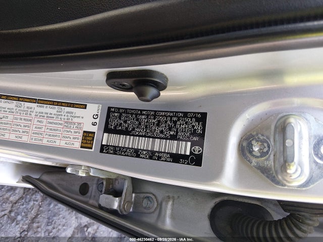 2016 Toyota Prius Two Eco მანქანა იყიდება აუქციონზე, vin: JTDKARFUXG3028675, აუქციონის ნომერი: 46230462