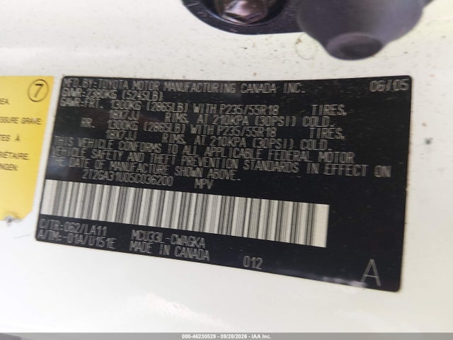 Продаж на аукціоні авто 2005 Lexus Rx 330, vin: 2T2GA31U05C036200, номер лоту: 46230529