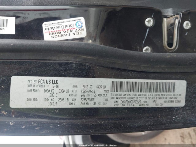Auction sale of the 2016 Jeep Patriot Sport, vin: 1C4NJPBAXGD789925, lot number: 46230777