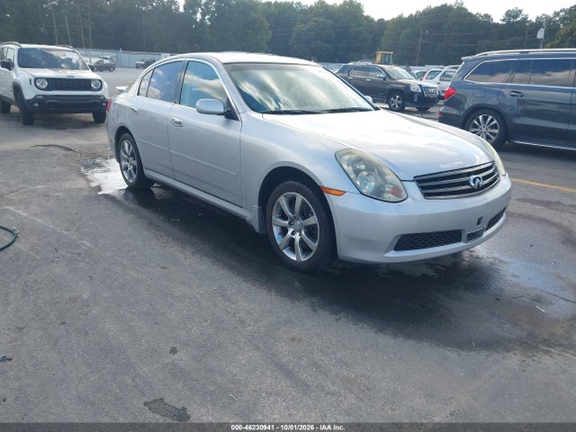2006 Infiniti G35x მანქანა იყიდება აუქციონზე, vin: JNKCV51F46M604942, აუქციონის ნომერი: 46230941