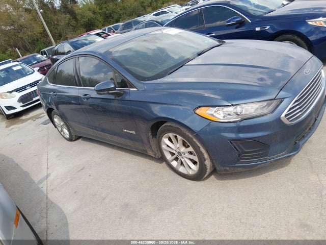 2019 Ford Fusion Hybrid Se მანქანა იყიდება აუქციონზე, vin: 3FA6P0LUXKR181945, აუქციონის ნომერი: 46230960