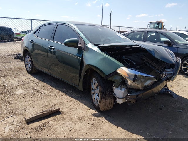 2016 Toyota Corolla Le მანქანა იყიდება აუქციონზე, vin: 2T1BURHE7GC674180, აუქციონის ნომერი: 46231067