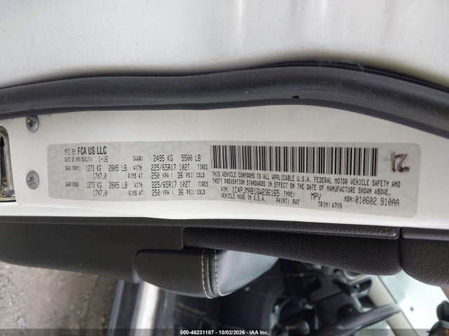 Продаж на аукціоні авто 2016 Jeep Cherokee Sport, vin: 1C4PJMAB1GW236165, номер лоту: 46231187
