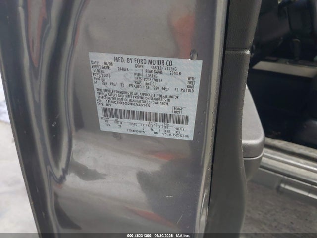 46231300 :رقم المزاد ، 1FMCU93G29KA46148 vin ، 2009 Ford Escape Xlt مزاد بيع
