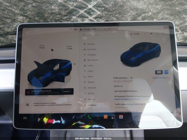 Продаж на аукціоні авто 2023 Tesla Model Y Performance Dual Motor All-wheel Drive, vin: 7SAYGDEF0PF959254, номер лоту: 46231400