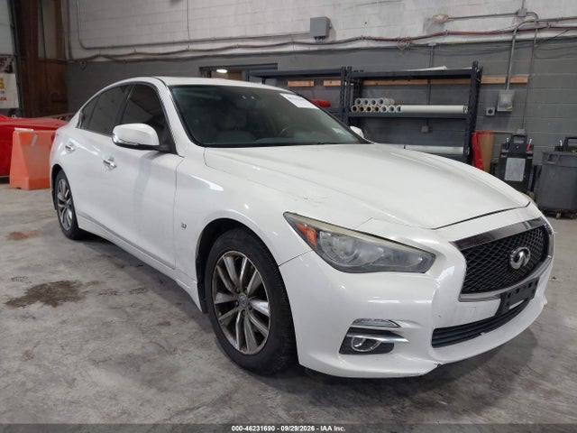 2014 Infiniti Q50 Premium მანქანა იყიდება აუქციონზე, vin: JN1BV7AR1EM695611, აუქციონის ნომერი: 46231690