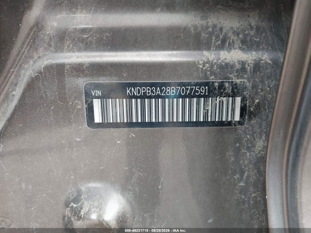 46231715 :رقم المزاد ، KNDPB3A28B7077591 vin ، 2011 Kia Sportage Lx مزاد بيع