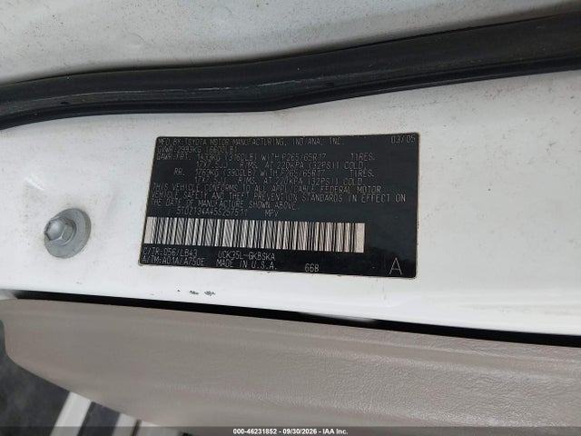 Aukcja sprzedaży 2005 Toyota Sequoia Sr5 V8, vin: 5TDZT34A45S257511, numer aukcji: 46231852