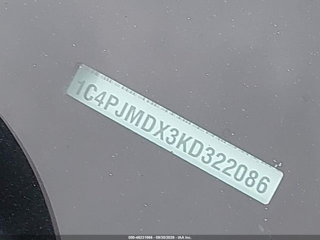 46231966 :رقم المزاد ، 1C4PJMDX3KD322086 vin ، 2019 Jeep Cherokee Limited 4x4 مزاد بيع