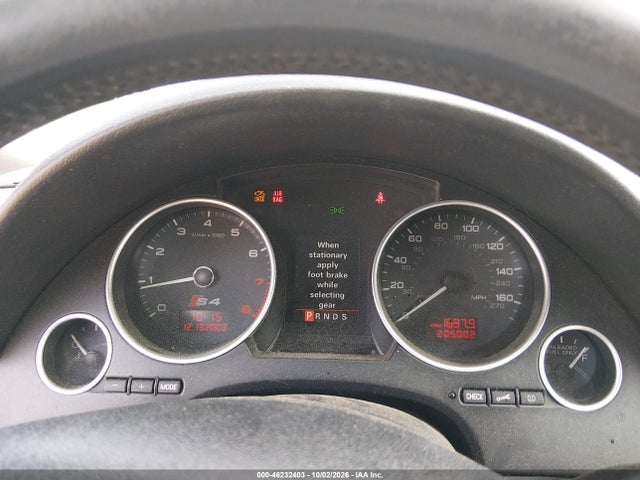 2005 Audi S4 მანქანა იყიდება აუქციონზე, vin: WUARL48H85K901468, აუქციონის ნომერი: 46232403