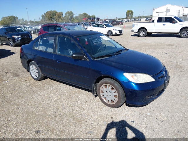 46232565 :رقم المزاد ، JHMES16585S004090 vin ، 2005 Honda Civic Lx مزاد بيع