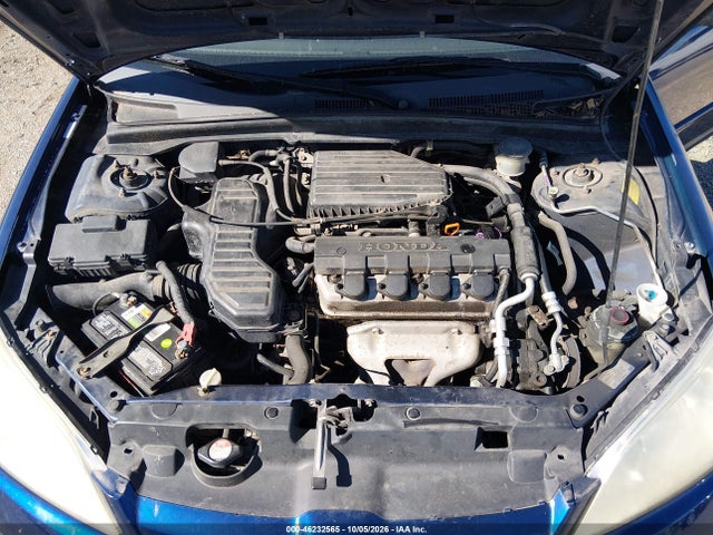 46232565 :رقم المزاد ، JHMES16585S004090 vin ، 2005 Honda Civic Lx مزاد بيع